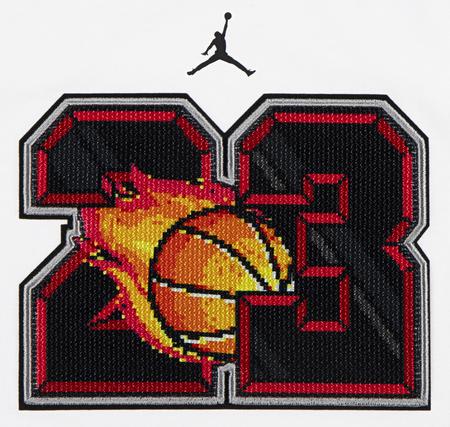 Jordan Jdb Customızed Aır 23 Flame Tee Çocuk T-Shirt Beyaz