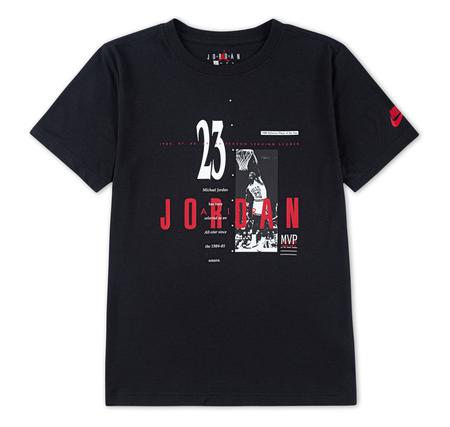 Jordan Jdb Mj Brand Gfx Ss Crew Çocuk T-Shirt Siyah