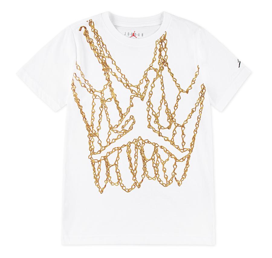 Jordan Jdb Mj Brand Jm Chaın Ss Crew Çocuk T-Shirt Beyaz Jordan Jdb Mj Brand Jm Chaın Ss Crew Çocuk T-Shirt Beyaz