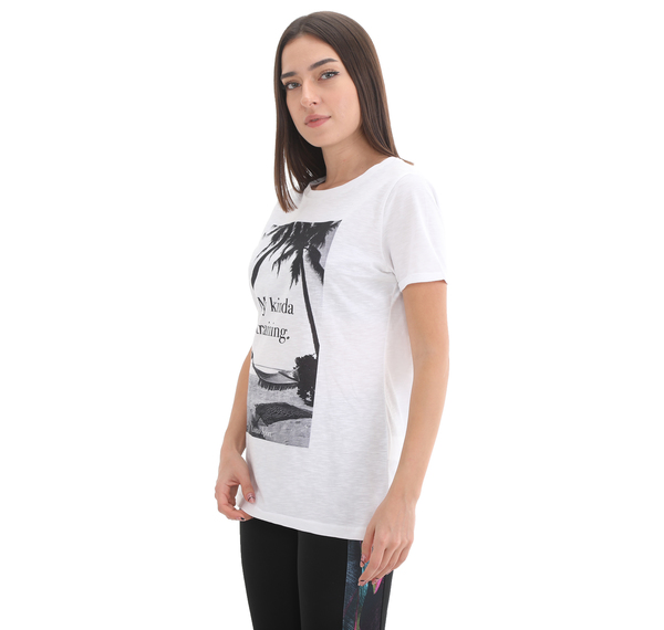 Lotto Tee Hammock Js W Kadın T-Shirt Beyaz Lotto Tee Hammock Js W Kadın T-Shirt Beyaz