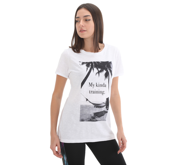 Lotto Tee Hammock Js W Kadın T-Shirt Beyaz Lotto Tee Hammock Js W Kadın T-Shirt Beyaz