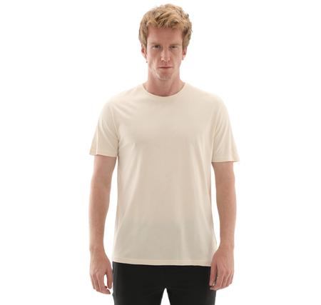 Lumberjack 5M Mb Ct110 Pm C Nk T-Sh 5Fx Erkek T-Shirt Krem