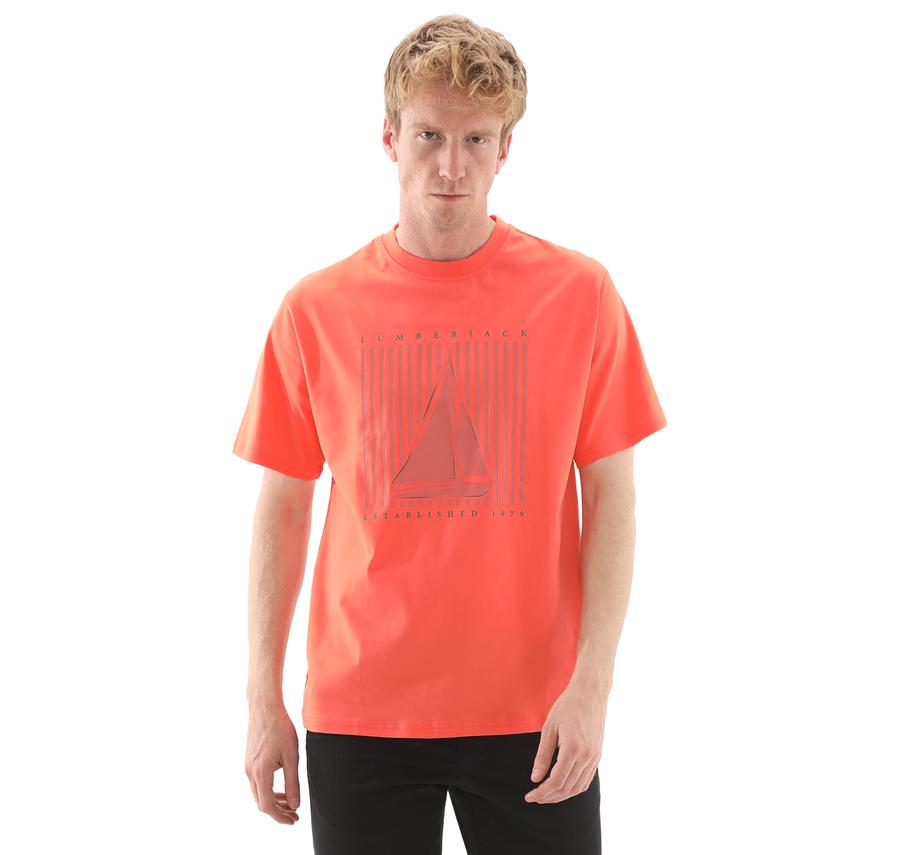 Lumberjack 5M Ml Pete 11Otd2-24 5Fx Erkek T-Shirt Turuncu Lumberjack 5M Ml Pete 11Otd2-24 5Fx Erkek T-Shirt Turuncu