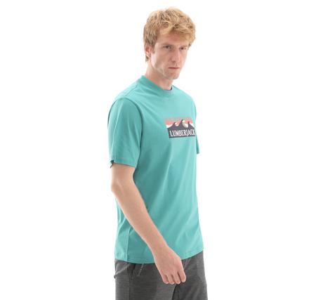 Lumberjack 5M Ml Roger 11Otd2-31 5Fx Erkek T-Shirt Turkuaz
