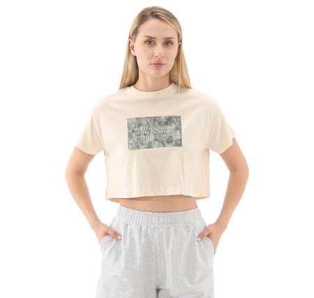Lumberjack 5M Wl Rena 11Outss25105 5Fx Kadın T-Shirt Krem
