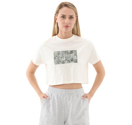Lumberjack 5M Wl Rena 11Outss25105 5Fx Kadın T-Shirt Beyaz