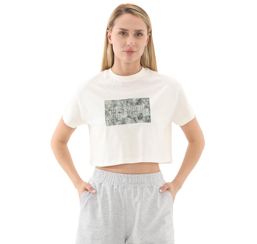 Lumberjack 5M Wl Rena 11Outss25105 5Fx Kadın T-Shirt Beyaz Lumberjack 5M Wl Rena 11Outss25105 5Fx Kadın T-Shirt Beyaz