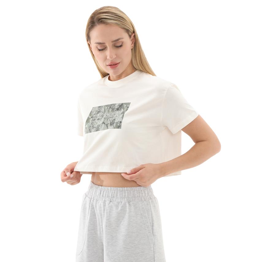 Lumberjack 5M Wl Rena 11Outss25105 5Fx Kadın T-Shirt Beyaz Lumberjack 5M Wl Rena 11Outss25105 5Fx Kadın T-Shirt Beyaz