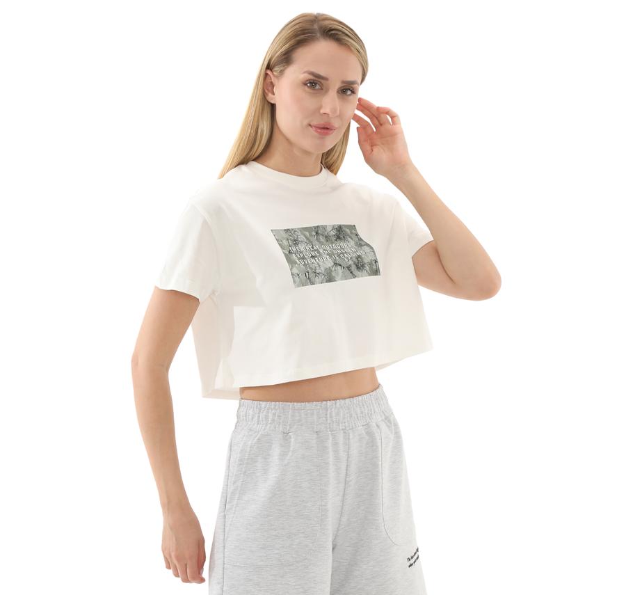 Lumberjack 5M Wl Rena 11Outss25105 5Fx Kadın T-Shirt Beyaz Lumberjack 5M Wl Rena 11Outss25105 5Fx Kadın T-Shirt Beyaz