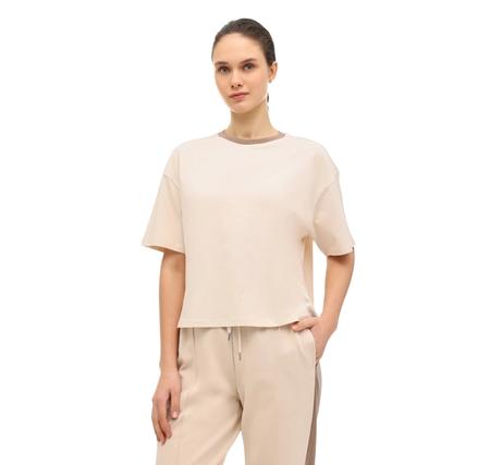 Lumberjack Wl 11Merybel-Tsh2 6Fx Kadın T-Shirt Bej