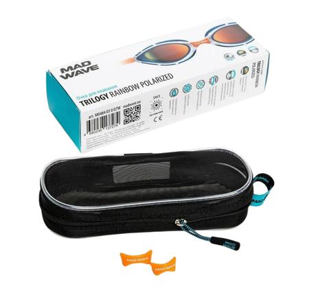 Madwave   Yüzme Gözlüğü Trigology Rainbow Polarize Bone Turuncu