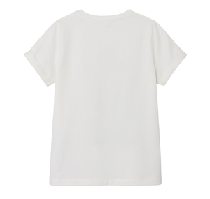 Name It Nkfjax Wednesday Ss Top Box Noos Sky Çocuk T-Shirt Beyaz