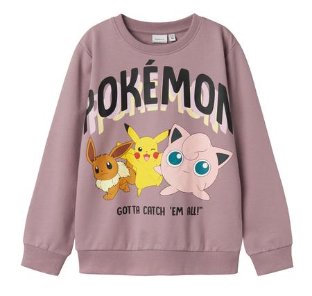 Name It Nkfjıma Pokemon Ls Rlx Sweat Unb Sky Çocuk Sweatshirt Pembe