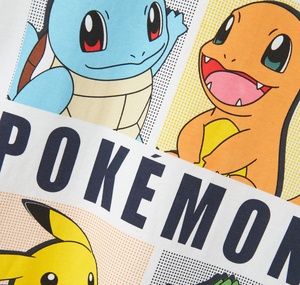 Name It Nkmdazz Pokemon Nreg Ss Top Box Noos Sky Çocuk T-Shirt Beyaz