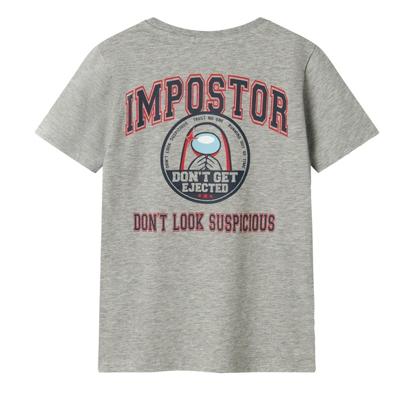 Name It Nkmjett Amongus Nreg Ss Top Box Sky Çocuk T-Shirt Gri Name It Nkmjett Amongus Nreg Ss Top Box Sky Çocuk T-Shirt Gri