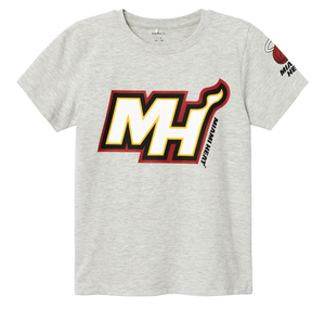Name It Nkmmateo Nba Ss Top Box Ous Çocuk T-Shirt Gri