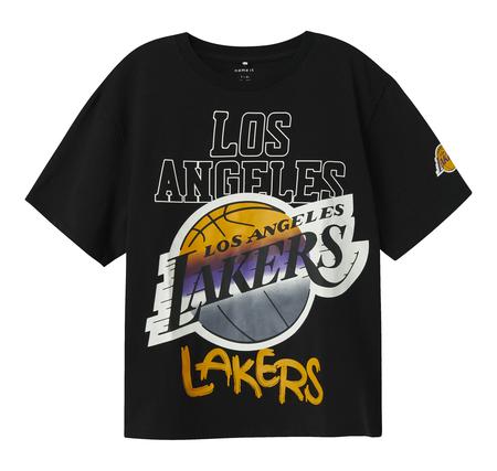 Name It Nkmnacır Nba Ss Nreg Top Box Ous Çocuk T-Shirt Siyah