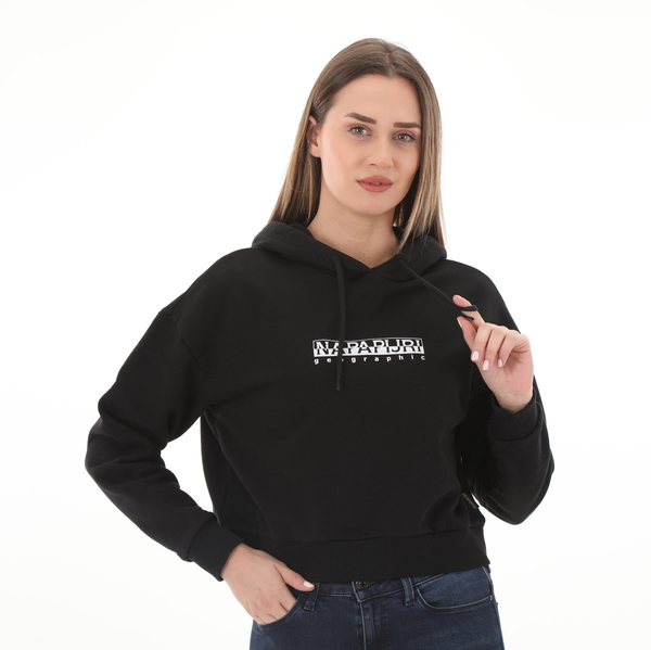 Napapijri B-Box W H S Kadın Sweatshirt Siyah Napapijri B-Box W H S Kadın Sweatshirt Siyah