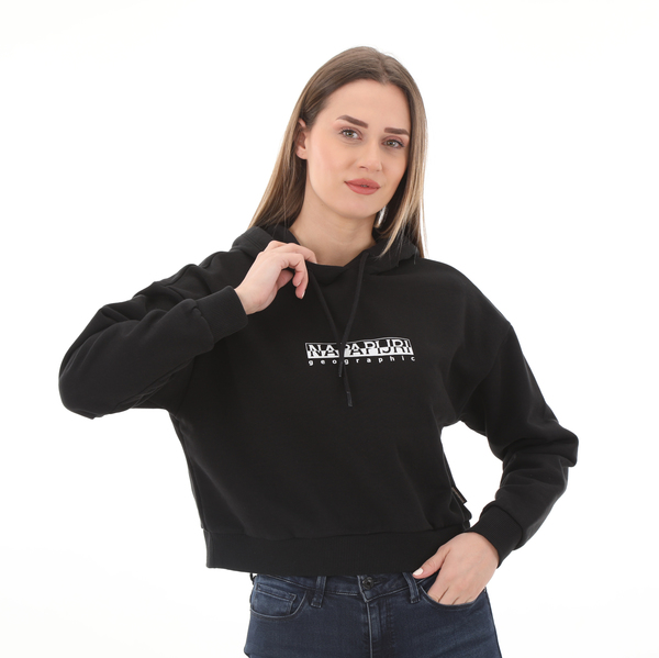 Napapijri B-Box W H S Kadın Sweatshirt Siyah Napapijri B-Box W H S Kadın Sweatshirt Siyah