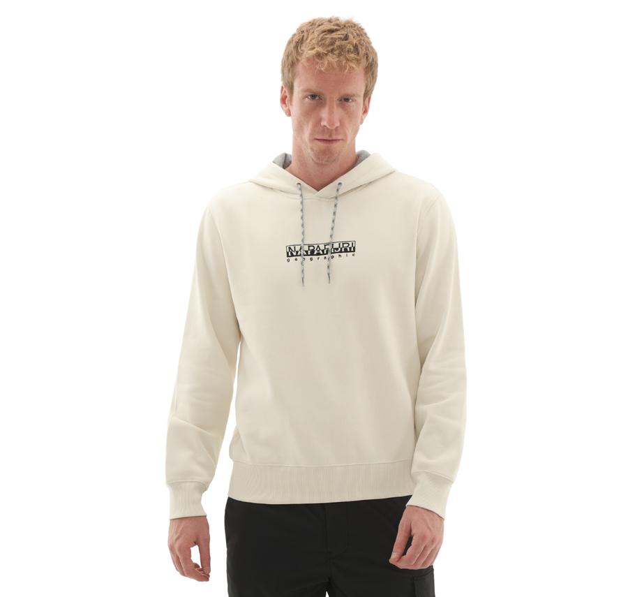 Napapijri B-Fıemme H Erkek Sweatshirt Krem Napapijri B-Fıemme H Erkek Sweatshirt Krem