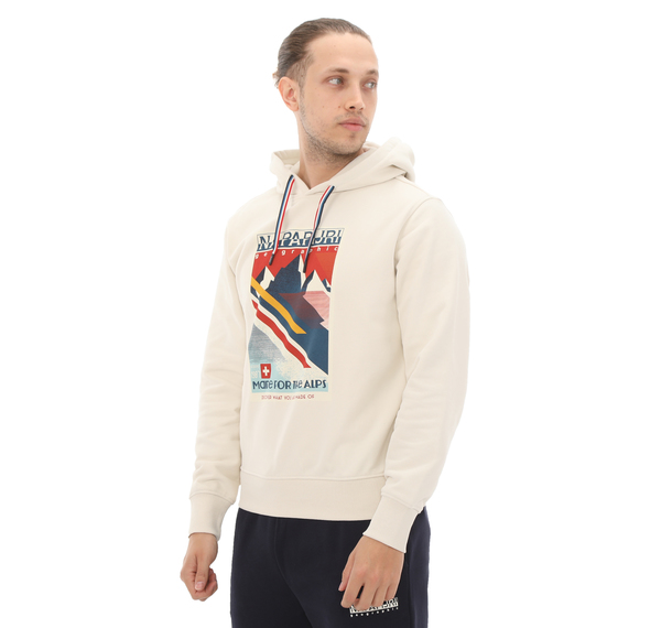 Napapijri B-Portalet H Erkek Sweatshirt Beyaz Napapijri B-Portalet H Erkek Sweatshirt Beyaz