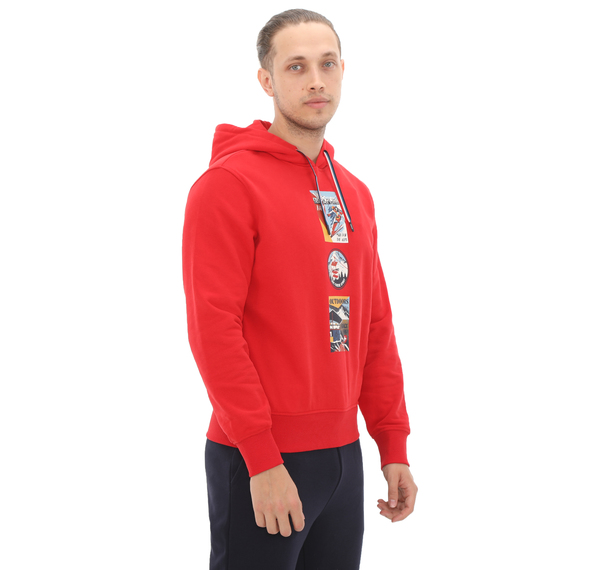 Napapijri B-Portalet H Erkek Sweatshirt Kırmızı Napapijri B-Portalet H Erkek Sweatshirt Kırmızı
