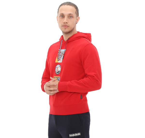 Napapijri B-Portalet H Erkek Sweatshirt Kırmızı Napapijri B-Portalet H Erkek Sweatshirt Kırmızı