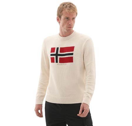 Napapijri D-Mura C Erkek Sweatshirt Krem