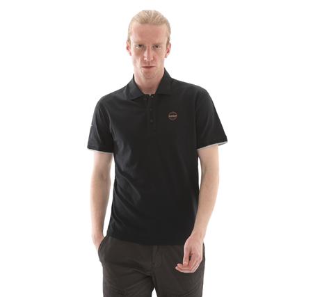 Napapijri E-Badge Sum Erkek T-Shirt Siyah