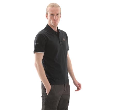 Napapijri E-Badge Sum Erkek T-Shirt Siyah