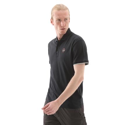 Napapijri E-Badge Sum Erkek T-Shirt Siyah