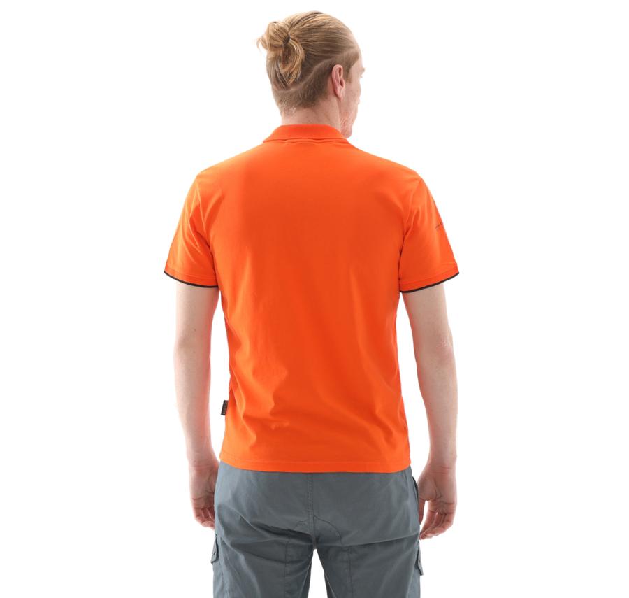 Napapijri E-Badge Sum Erkek T-Shirt Turuncu Napapijri E-Badge Sum Erkek T-Shirt Turuncu