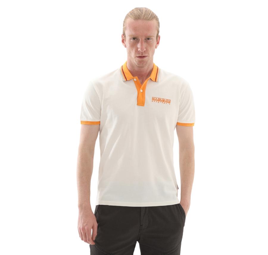 Napapijri E-Murlo Ss Erkek T-Shirt Beyaz Napapijri E-Murlo Ss Erkek T-Shirt Beyaz