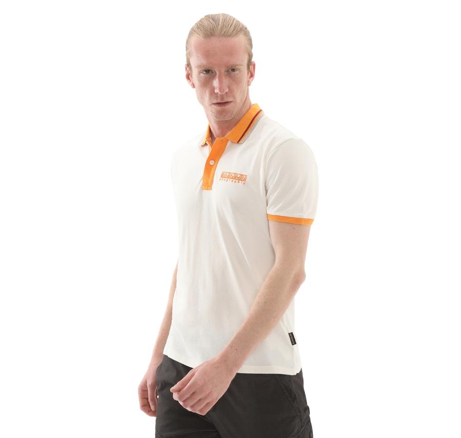 Napapijri E-Murlo Ss Erkek T-Shirt Beyaz Napapijri E-Murlo Ss Erkek T-Shirt Beyaz