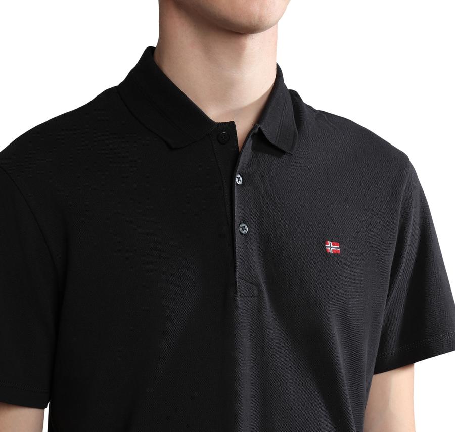 Napapijri Ealıs Ss Sum Erkek T-Shirt Siyah Napapijri Ealıs Ss Sum Erkek T-Shirt Siyah