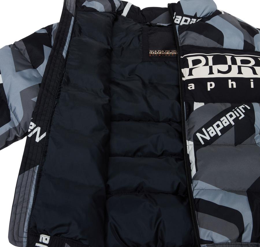 Napapijri K A-Prımıero Aop Çocuk Mont Siyah Napapijri K A-Prımıero Aop Çocuk Mont Siyah