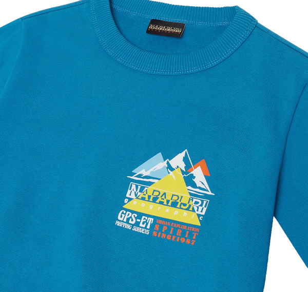 Napapijri K B-Mats C Çocuk Sweatshirt Mavi Napapijri K B-Mats C Çocuk Sweatshirt Mavi