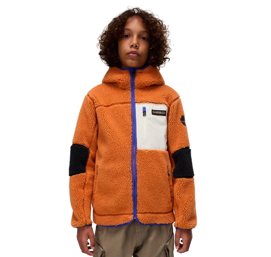 Napapijri K Yupık Fzh 3 Çocuk Ceket Turuncu Napapijri K Yupık Fzh 3 Çocuk Ceket Turuncu