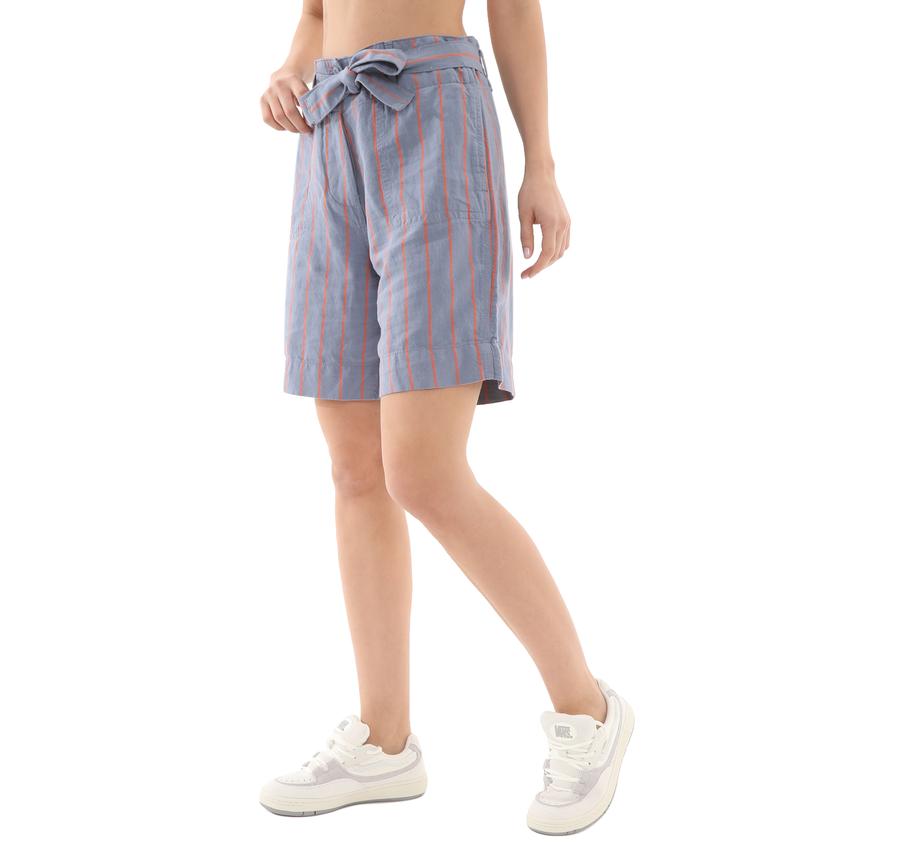 Napapijri N-Nıce Strıpe W Kadın Şort Ve Kapri Mavi Napapijri N-Nıce Strıpe W Kadın Şort Ve Kapri Mavi
