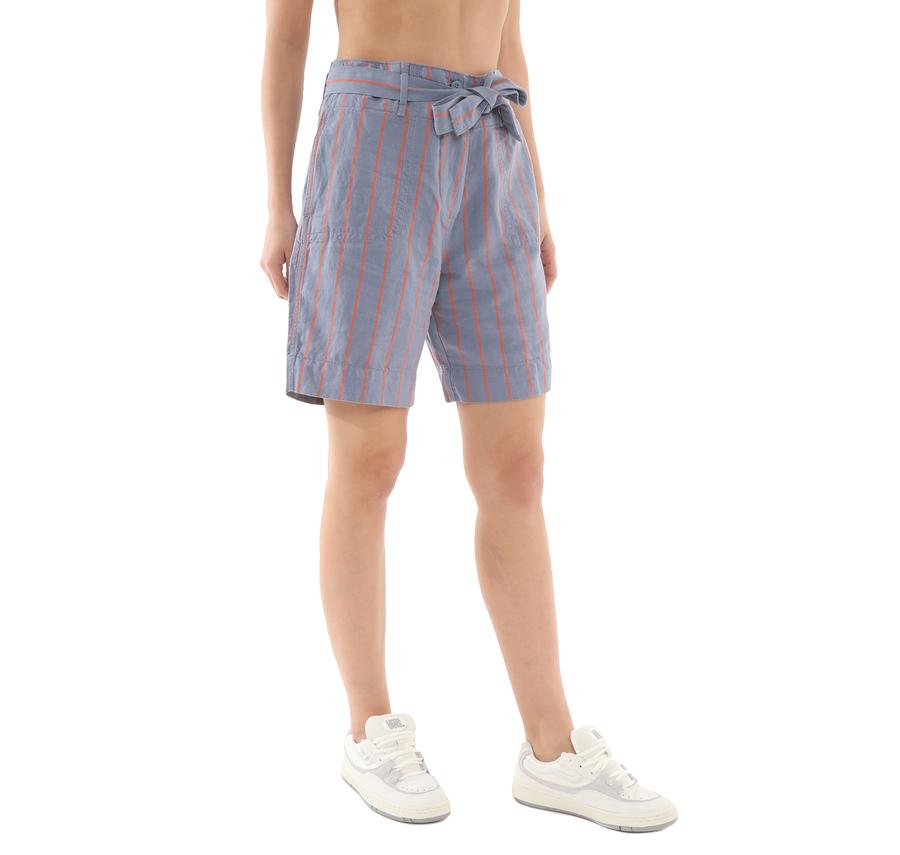 Napapijri N-Nıce Strıpe W Kadın Şort Ve Kapri Mavi Napapijri N-Nıce Strıpe W Kadın Şort Ve Kapri Mavi