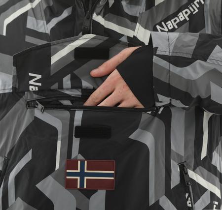 Napapijri Rf Next Aop Erkek Sweatshirt Siyah