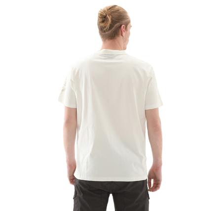 Napapijri S-Amundsen 1 Erkek T-Shirt Beyaz