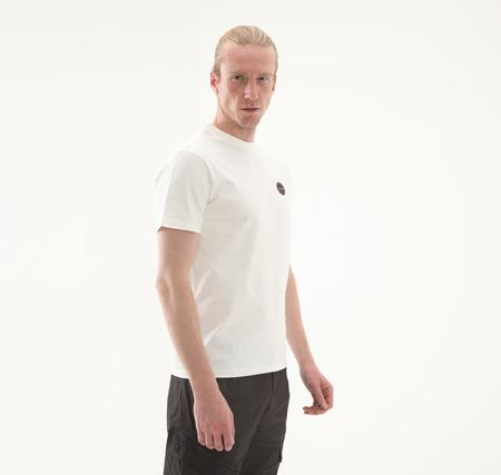 Napapijri S-Badge Ss Erkek T-Shirt Beyaz