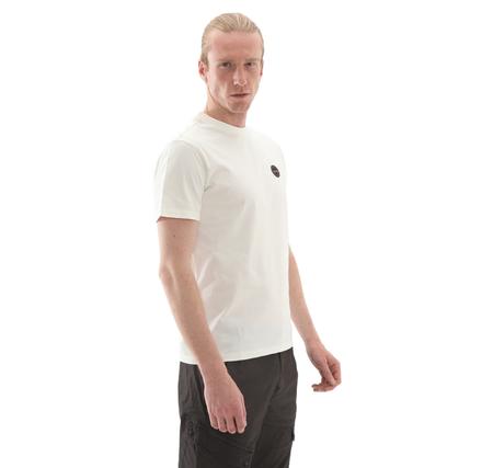 Napapijri S-Badge Ss Erkek T-Shirt Beyaz