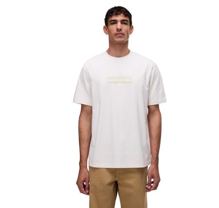 Napapijri S-Box Logo Ss 1 Erkek T-Shirt Beyaz