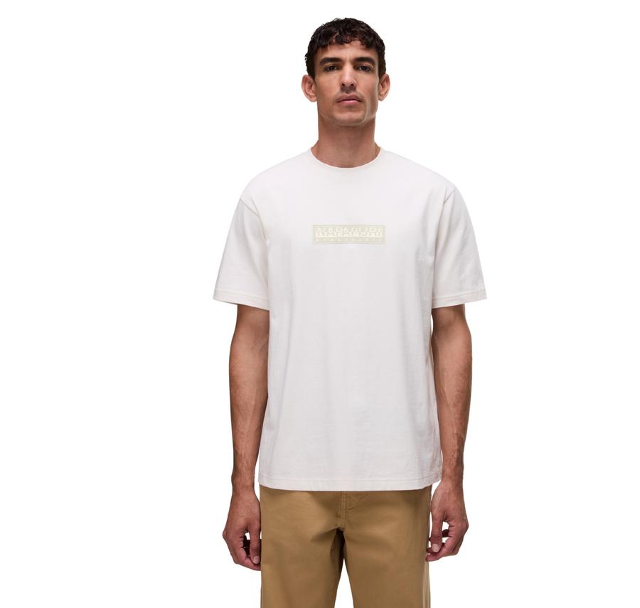Napapijri S-Box Logo Ss 1 Erkek T-Shirt Beyaz Napapijri S-Box Logo Ss 1 Erkek T-Shirt Beyaz