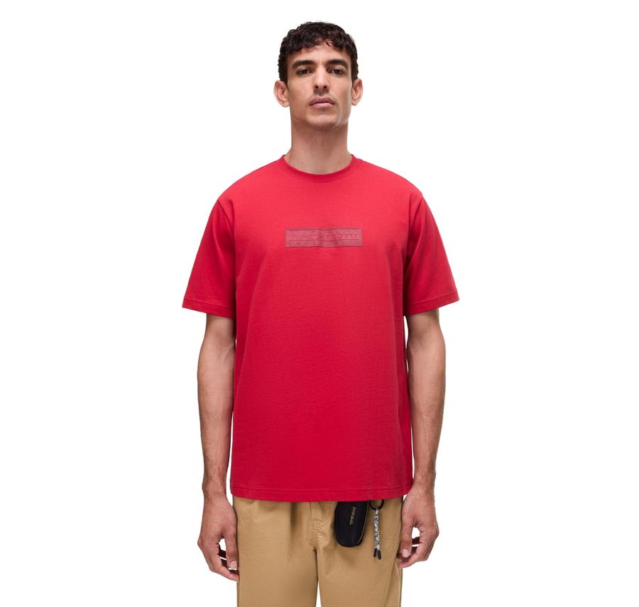 Napapijri S-Box Logo Ss 1 Erkek T-Shirt Kırmızı Napapijri S-Box Logo Ss 1 Erkek T-Shirt Kırmızı