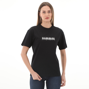 Napapijri S-Box W Ss 4 Kadın T-Shirt Siyah