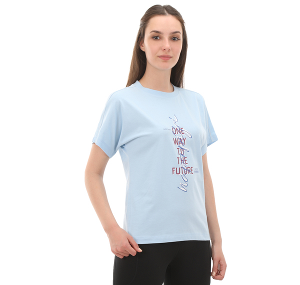 Napapijri S-Keıth W Kadın T-Shirt Mavi Napapijri S-Keıth W Kadın T-Shirt Mavi