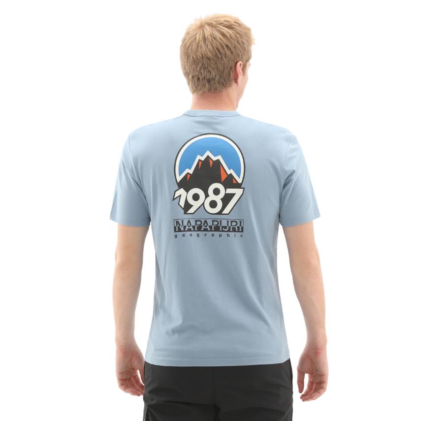 Napapijri S-Montepıana Ss Erkek T-Shirt Mavi Napapijri S-Montepıana Ss Erkek T-Shirt Mavi